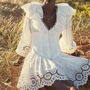 Zimmerman Bellitude Scallop Short Dress 0P